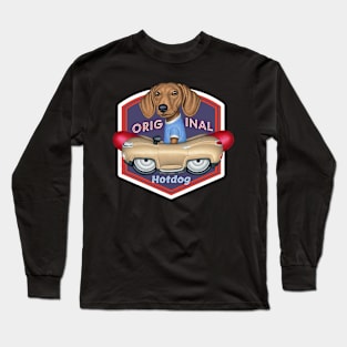 Original Hot Dog Dachshund Long Sleeve T-Shirt